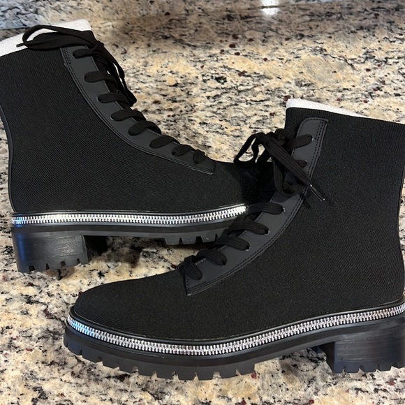 Steven New York Combat Boots - Picture 1 of 8